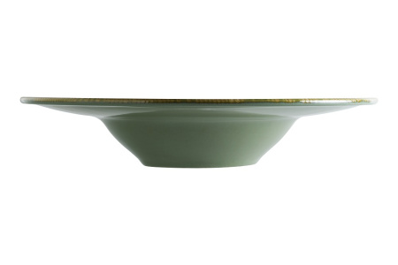 Тарелка для пасты d=280 мм.  400 мл. Снэл Зеленый чай, форма Банкет Bonna /1/6/396