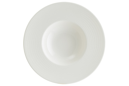 Тарелка для пасты d=280 мм.  400 мл. Белый, форма Луп узкая полоска Bonna /1/6/396 ВЕСНА