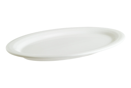 Блюдо овальное 280*180 мм. Белый, форма Хало широкая полоска Bonna /1/6/972/ ВЕСНА